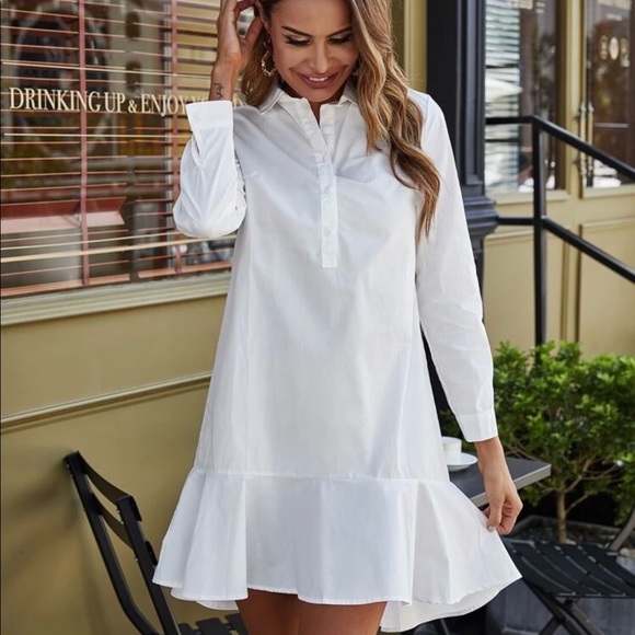 Low-rise shirt dress - Picture 1 of 5